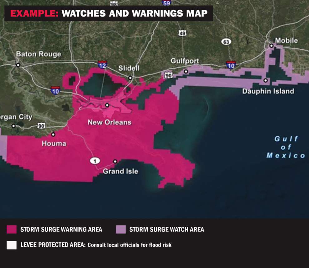 New wind arrival time, storm surge advisories, maps to provide key hurricane information in 2017